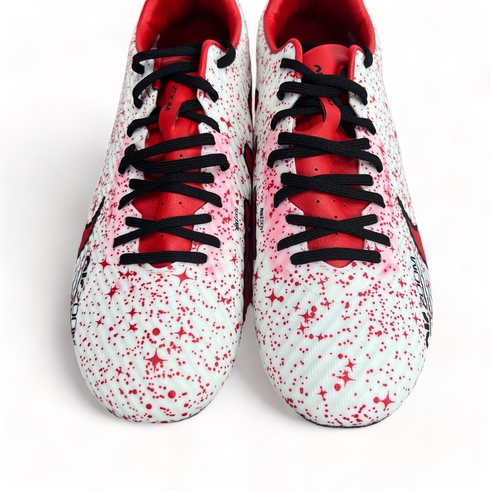 Nike Air Zoom Mercurial Vapor 15 Academy FG Soccer White Red Mens 6 / Womens 7.5 - Picture 5 of 9